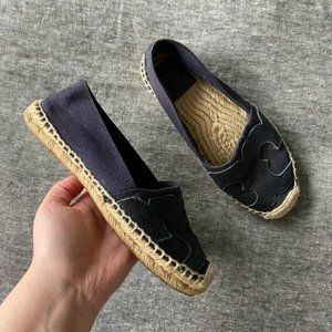 Tory Burch Navy Espadrilles